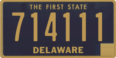 DE license plate 714111