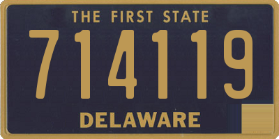 DE license plate 714119