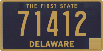 DE license plate 71412