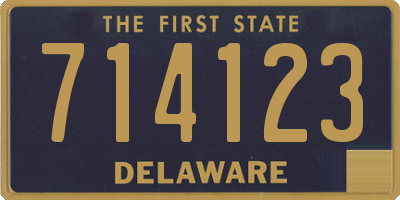 DE license plate 714123