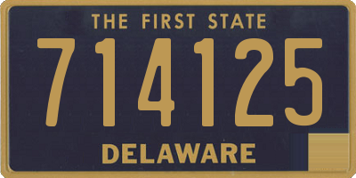 DE license plate 714125