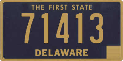 DE license plate 71413