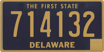 DE license plate 714132