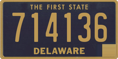 DE license plate 714136