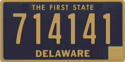 DE license plate 714141