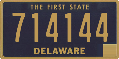 DE license plate 714144