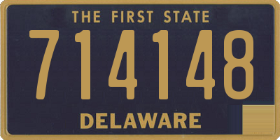 DE license plate 714148
