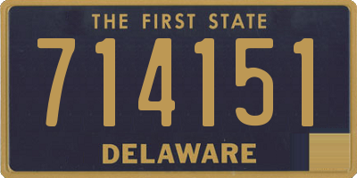 DE license plate 714151