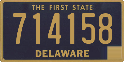 DE license plate 714158