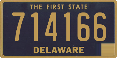 DE license plate 714166