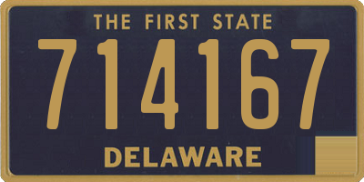 DE license plate 714167