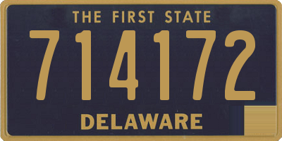 DE license plate 714172