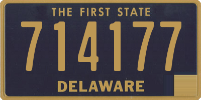 DE license plate 714177
