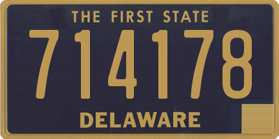 DE license plate 714178