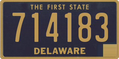 DE license plate 714183
