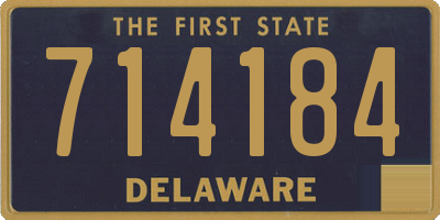 DE license plate 714184