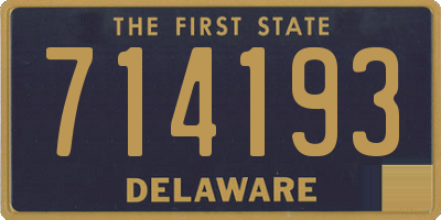 DE license plate 714193