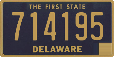 DE license plate 714195