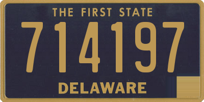 DE license plate 714197