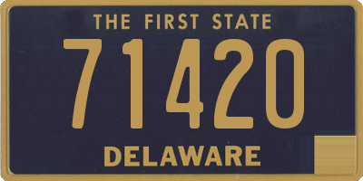 DE license plate 71420