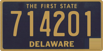 DE license plate 714201