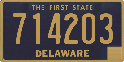 DE license plate 714203