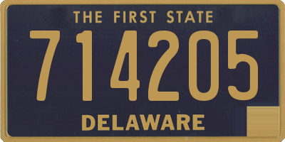 DE license plate 714205