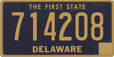 DE license plate 714208