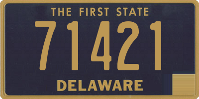 DE license plate 71421