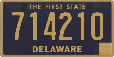 DE license plate 714210
