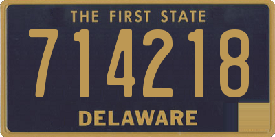 DE license plate 714218