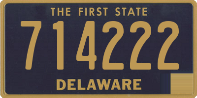 DE license plate 714222