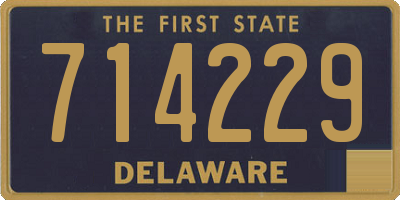 DE license plate 714229