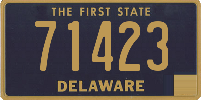 DE license plate 71423