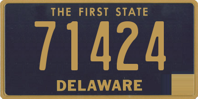 DE license plate 71424