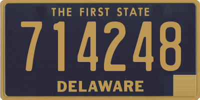 DE license plate 714248
