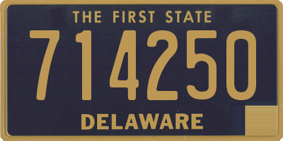 DE license plate 714250