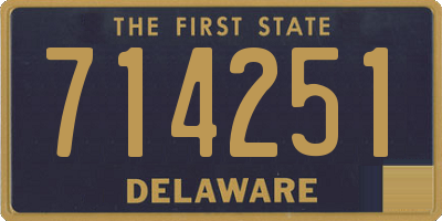 DE license plate 714251