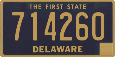 DE license plate 714260