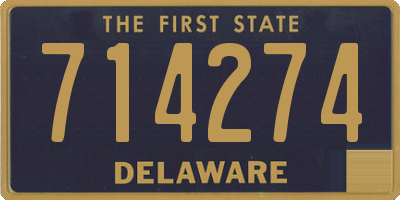 DE license plate 714274