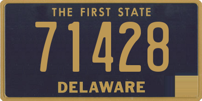 DE license plate 71428