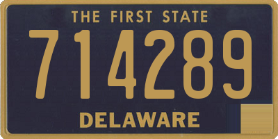 DE license plate 714289