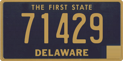 DE license plate 71429