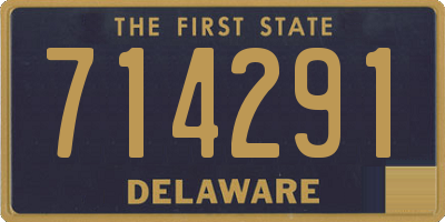 DE license plate 714291