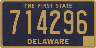 DE license plate 714296