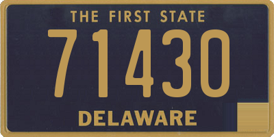 DE license plate 71430