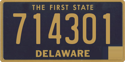 DE license plate 714301