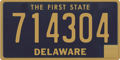 DE license plate 714304
