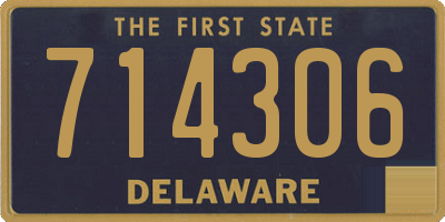 DE license plate 714306