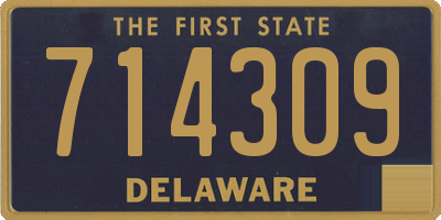 DE license plate 714309
